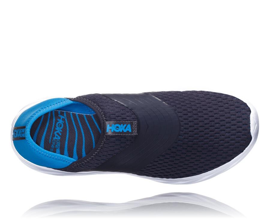 Hoka One One Sandaler Herre - Ora Porno - Mørkeblå/Hvide - 067194TOE